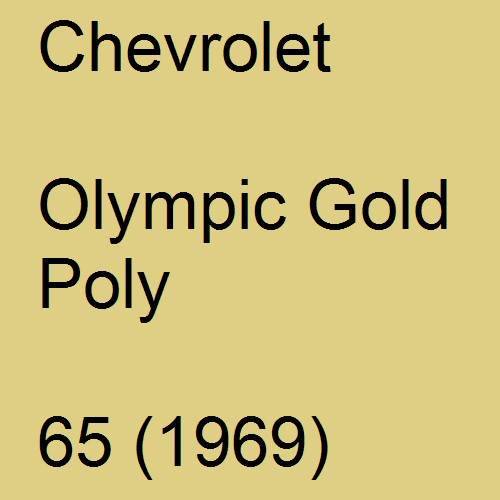 Chevrolet, Olympic Gold Poly, 65 (1969).